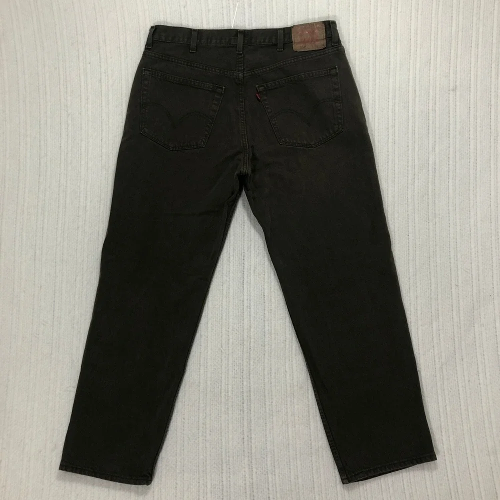 Levi's 550 Relaxed Fit Jeans Mens‎ W38 L30 Olive Green Denim Pants